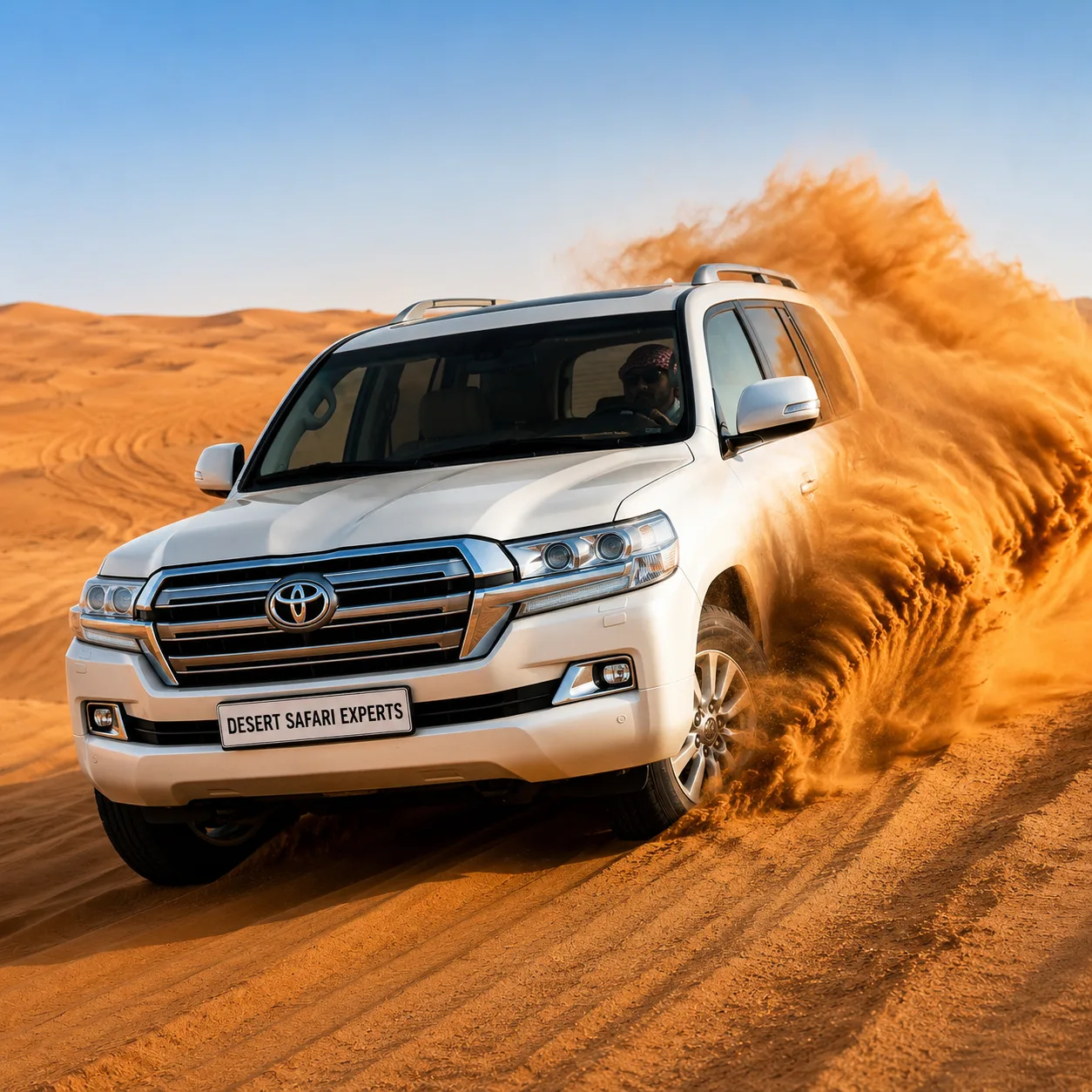 Extreme dune bashing in Dubai