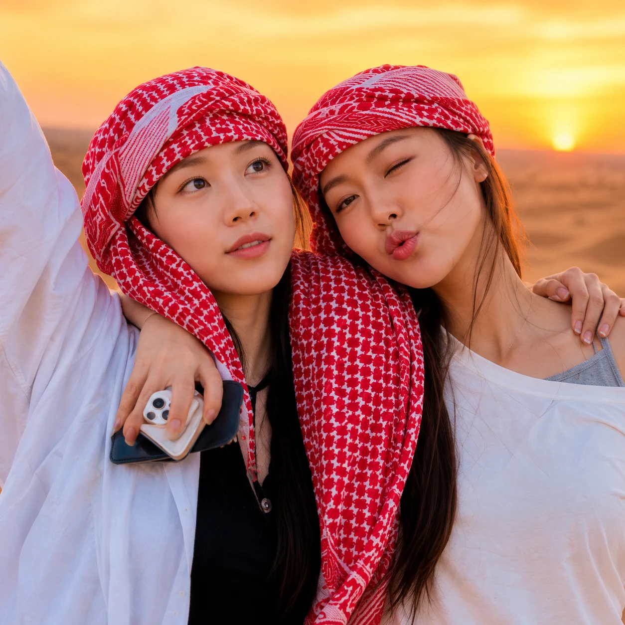 Group sandboarding experience in Dubai